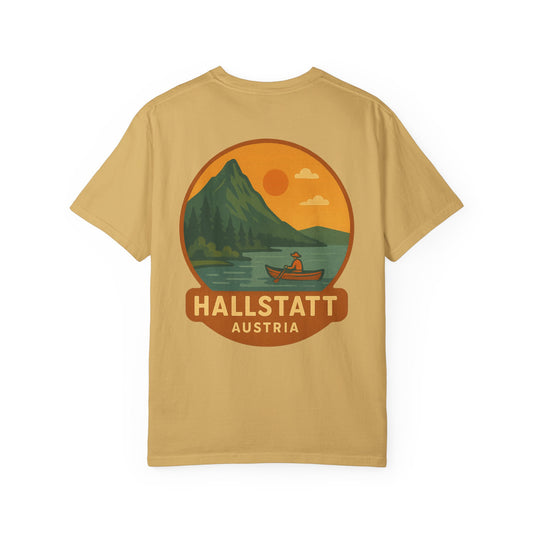 Lake Adventure Hallstatt Unisex T-Shirt Back Design