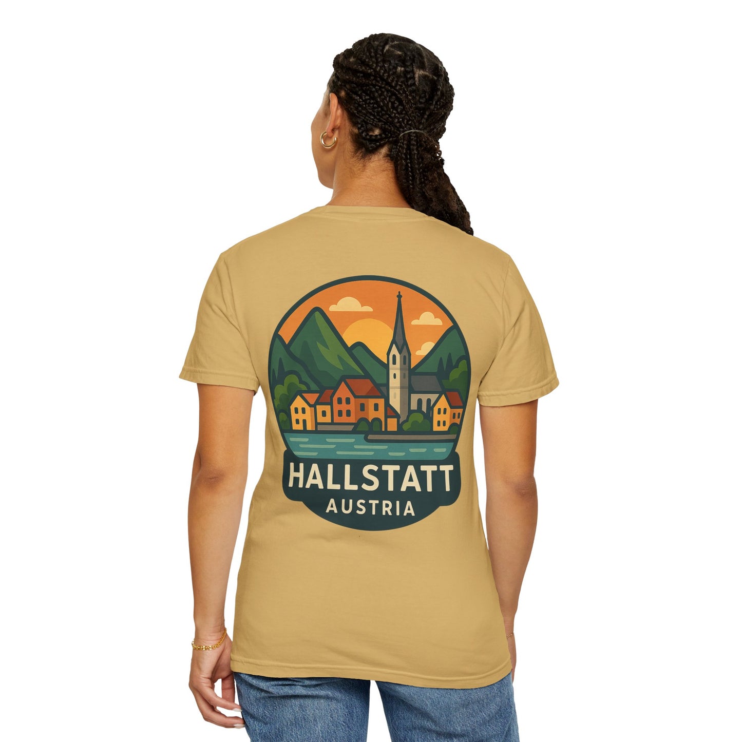 Hallstatt Adventure Unisex T-Shirt Back Design