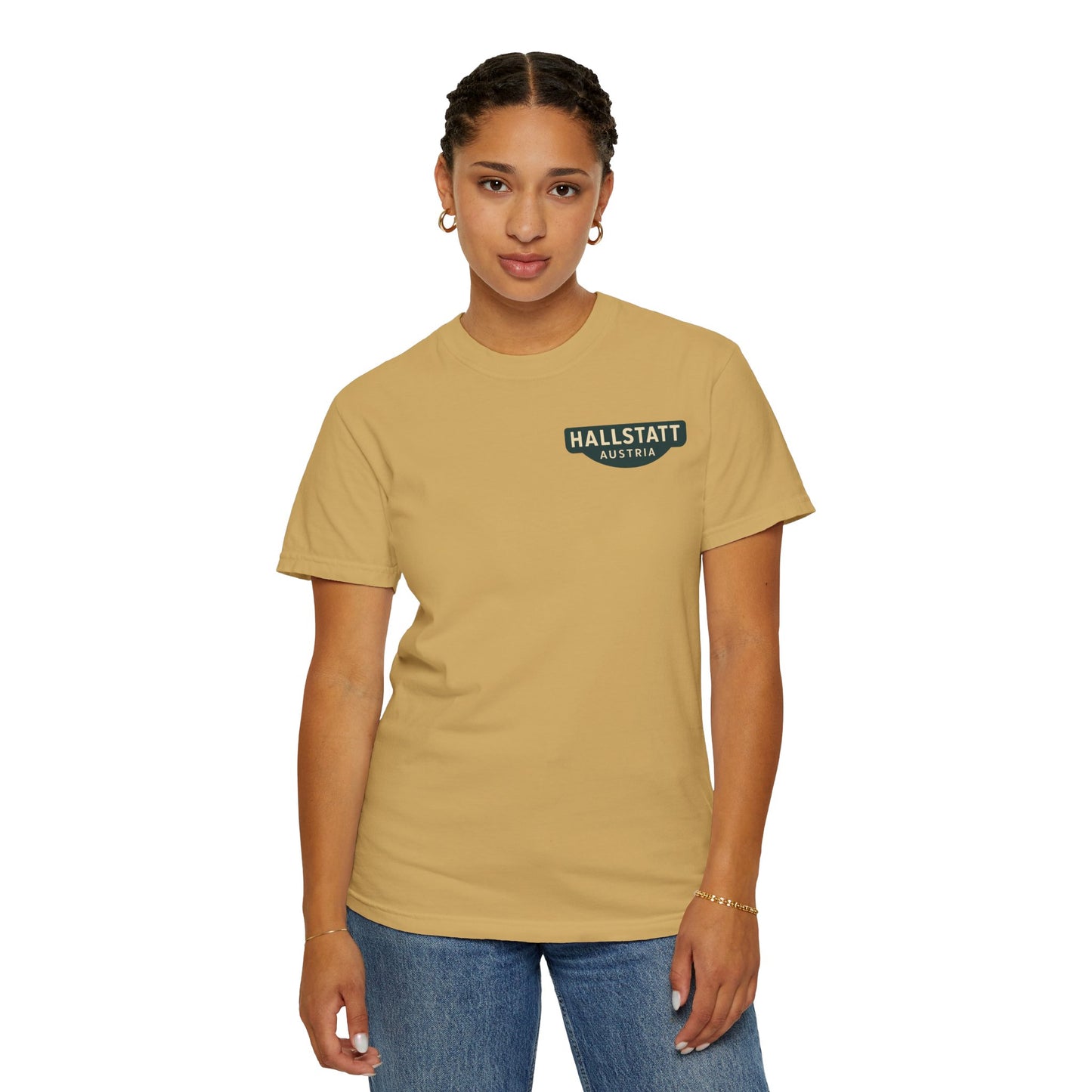 Lake Adventure Hallstatt Unisex T-Shirt Back Design