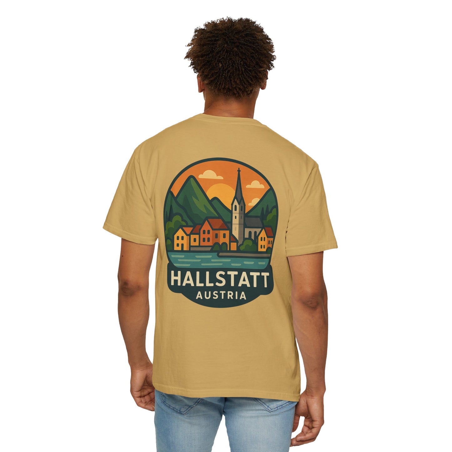 Hallstatt Adventure Unisex T-Shirt Back Design