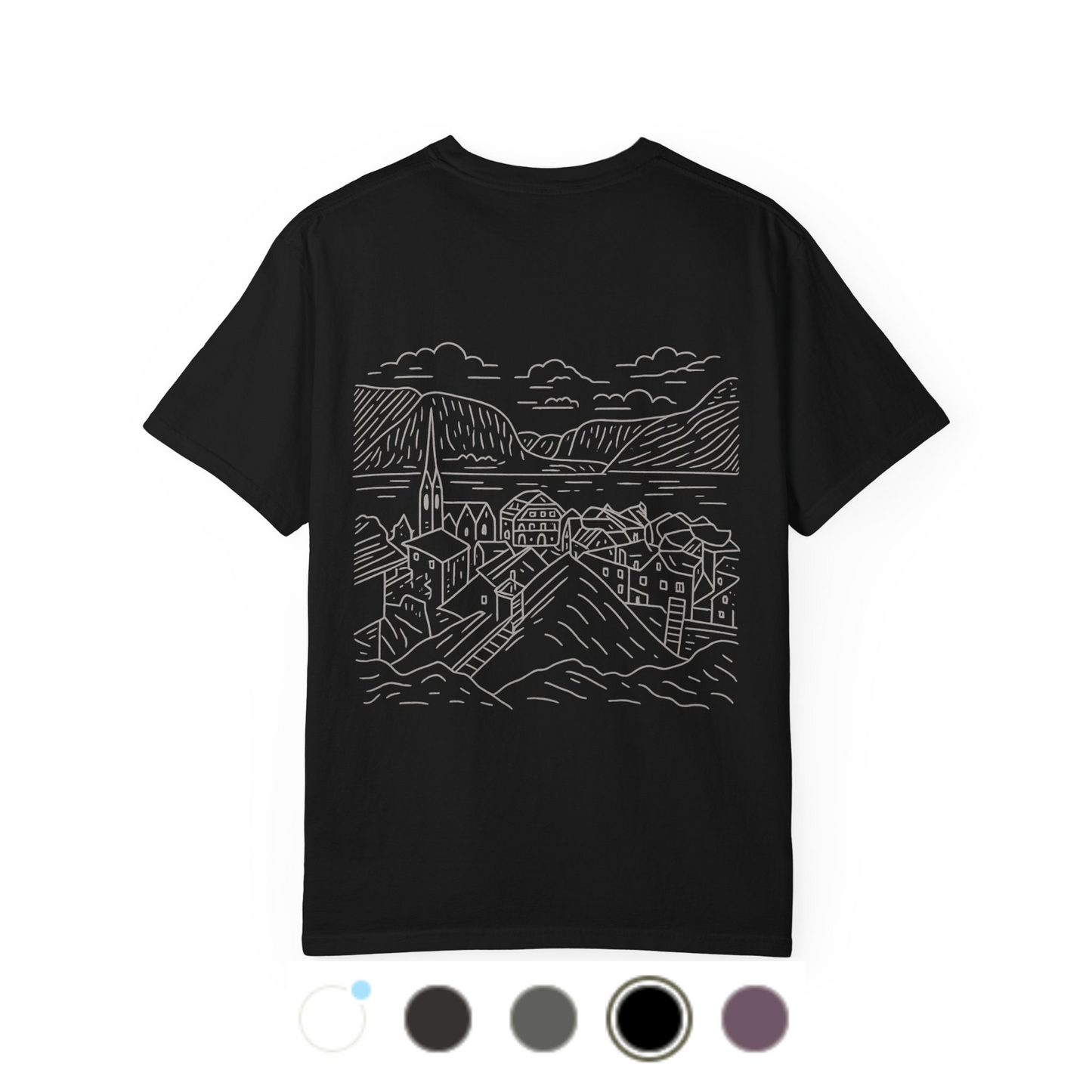 Hallstatt T-Shirt Unisex Skyline